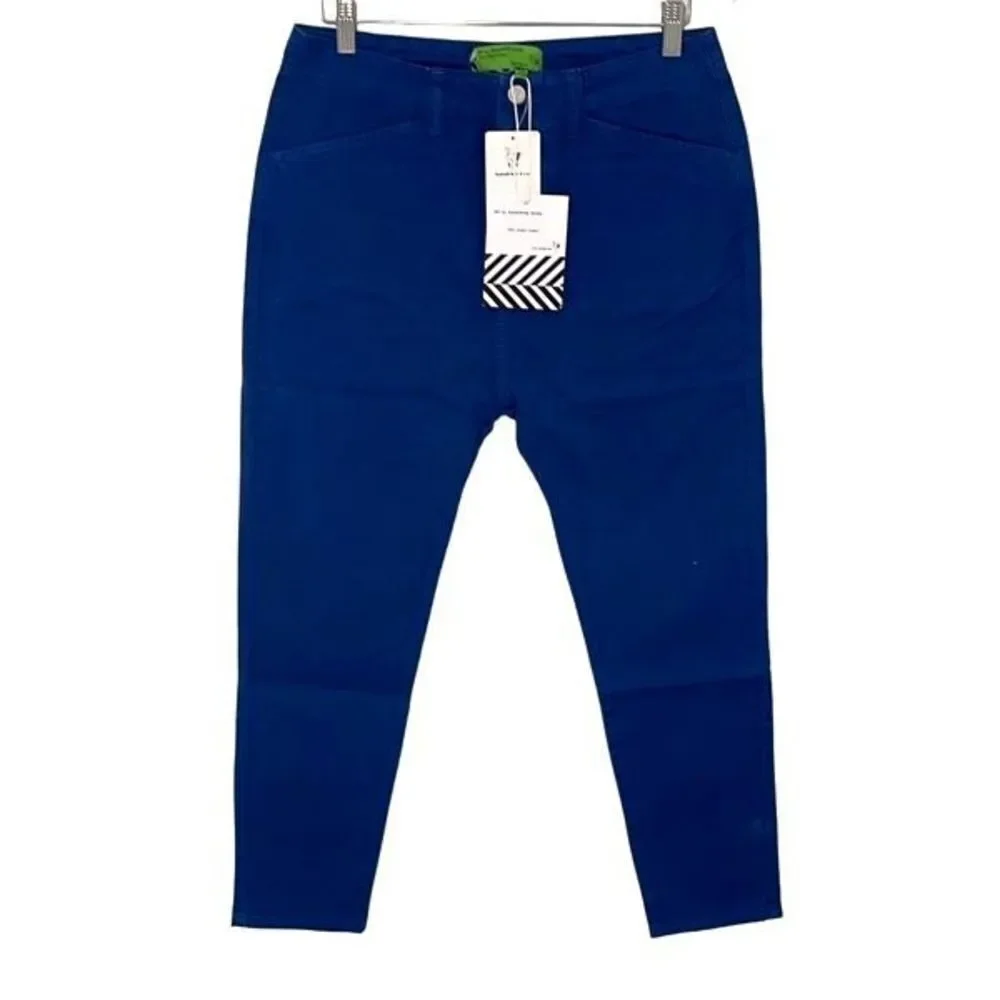 Anthropologie Sandrine Rose Womens Capri Jeans Cotton The Virgin Label‎ Blue 24